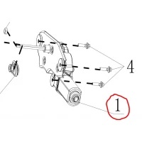 CHANA BENNI Мотор стеклоочистителя заднего CV6040-0100