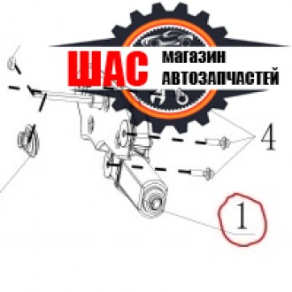 CHANA BENNI Мотор стеклоочистителя заднего CV6040-0100
